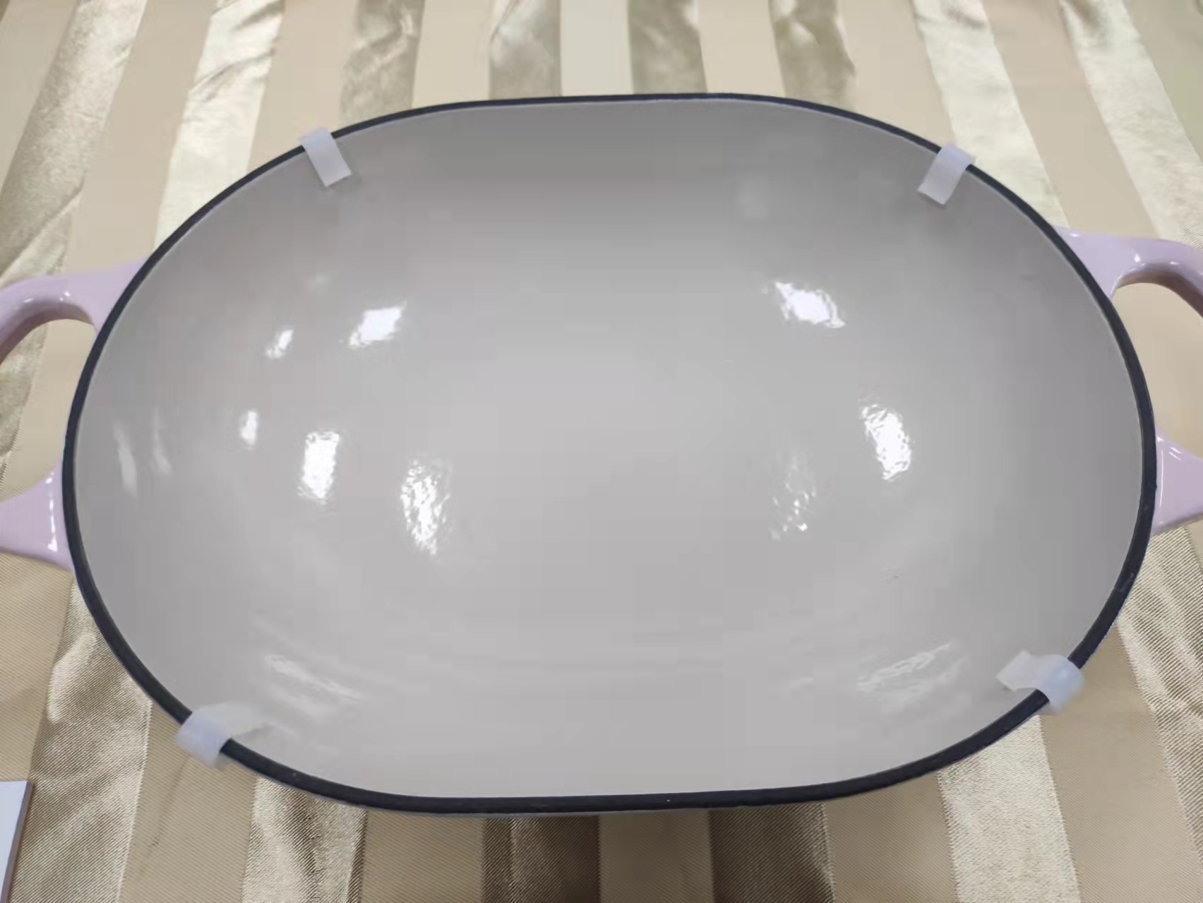 square shape private label non-stick preseasoned cast iron pot dutch oven ceramic casserole with lid kitchen items kitch