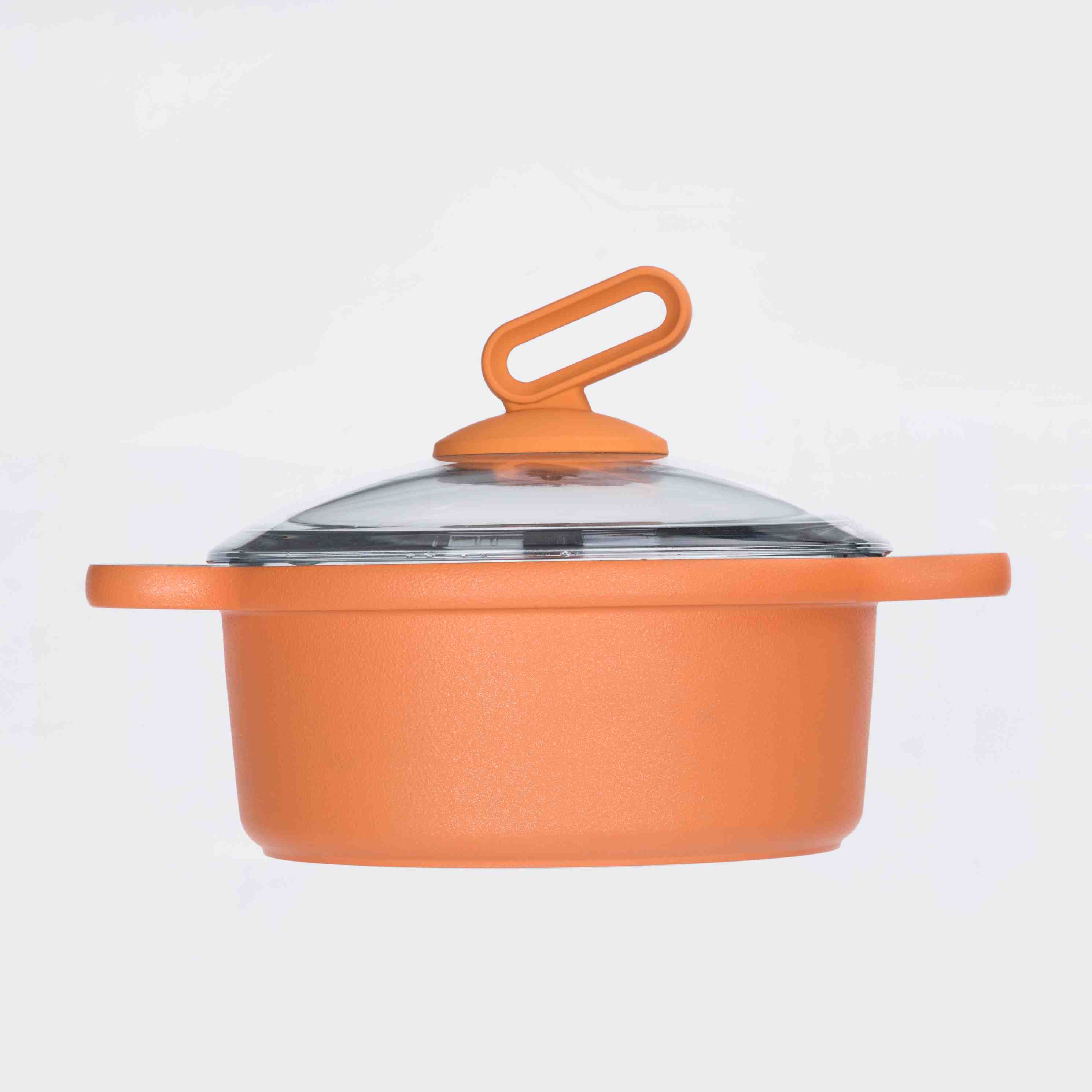  Quality Casting Aluminium Nonstick Marble Coating And Safe Glass Lid Frypan Casseroles with One-stop solution