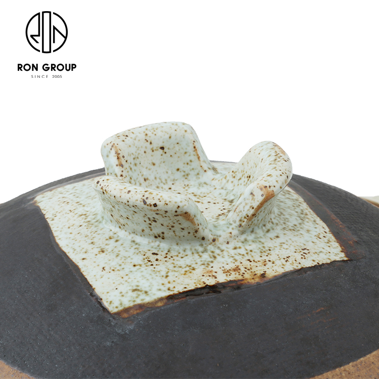  shallow crockery  pot set vintage restaurant ceramic casserole cookware