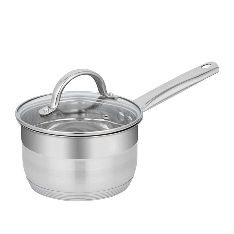 Stainless Steel Casserole  Household Kitchen Straight Shape Cooking Pots