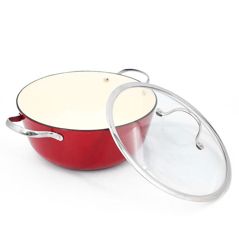 Enamel coating cast iron cookware casserole cocotte minute