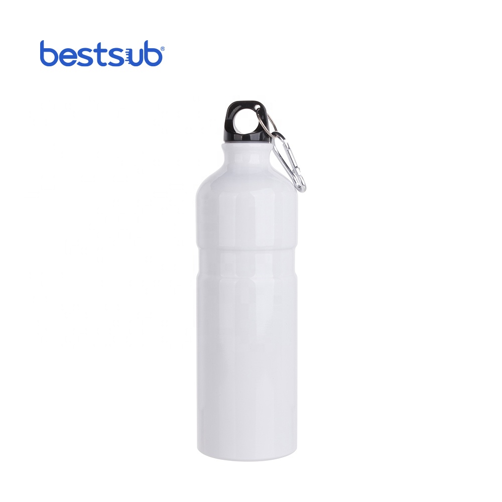 BestSub Sublimation Heat Press Blank 750ml Portable Outdoor Travel Aluminum Water Bottle Thermos Vacuum Flask Skinny Tum