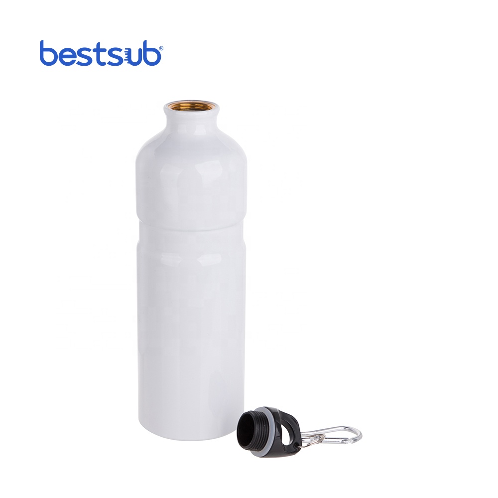 BestSub Sublimation Heat Press Blank 750ml Portable Outdoor Travel Aluminum Water Bottle Thermos Vacuum Flask Skinny Tum