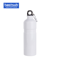 BestSub Sublimation Heat Press Blank 750ml Portable Outdoor Travel Aluminum Water Bottle Thermos Vacuum Flask Skinny Tum