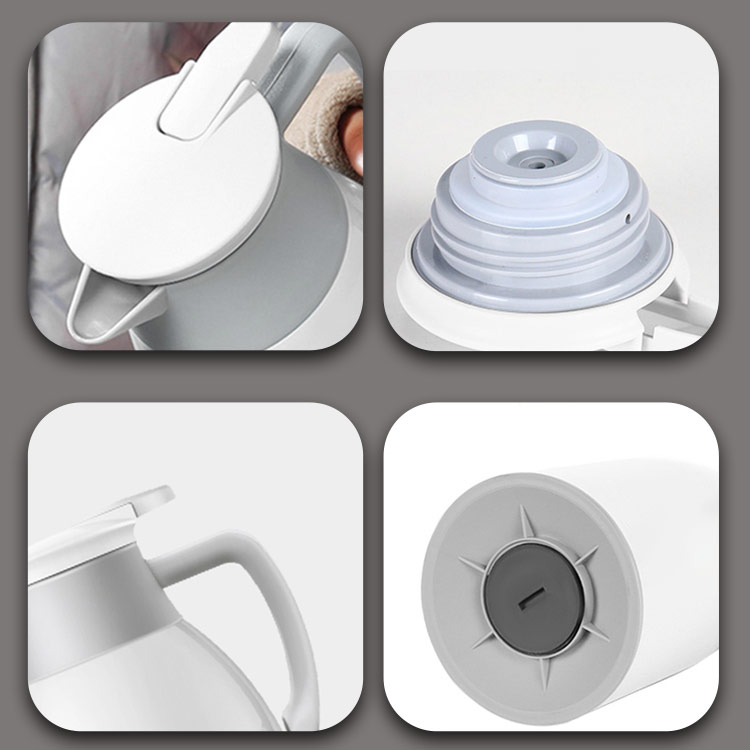 1L/1.3L/1.9L Large Capacity Thermal Insulation Pot Portable Heat Kettle Coffee Tea Vacuum Flasks Glass Liner Thermos Bot