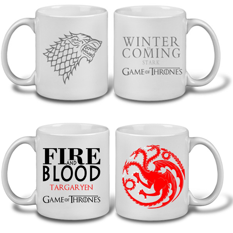 Dropshipping 350ml Rim And Round Handle Ceramic porcelain Mugs With   Blank Sublimation Mugs