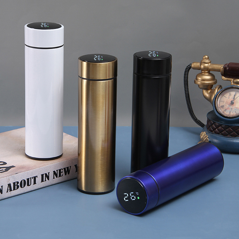 thermos flask smart led temperature control 17 oz thermos vacuum flasks LED Display Vacuum Flasks smart water bottle cup
