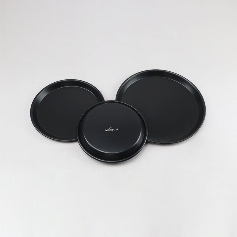 The latest design household round aluminum alloy 5-12 inch shallow non stick baking pizza dish