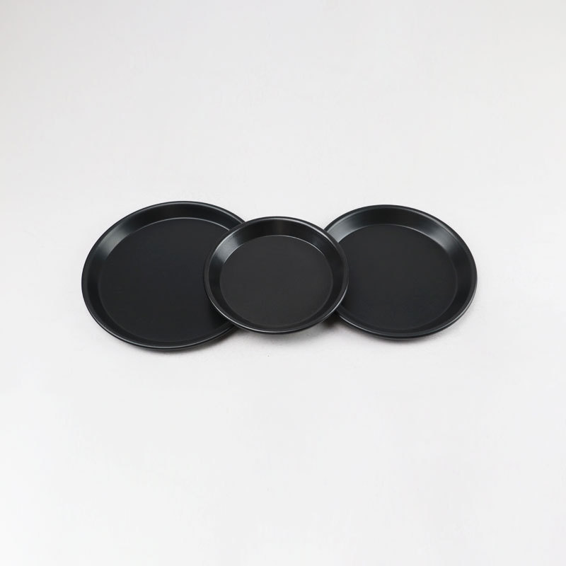 The latest design household round aluminum alloy 5-12 inch shallow non stick baking pizza dish