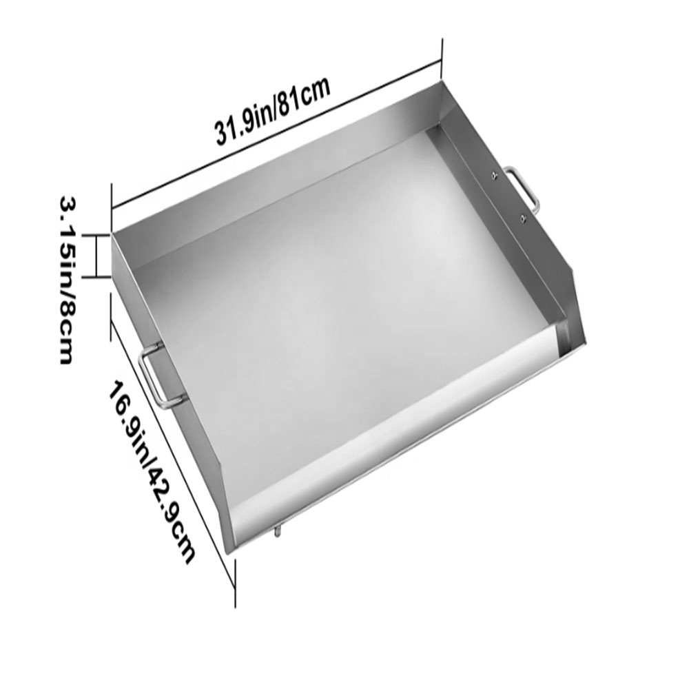 Economical commercial flat stainless steel electric flat grill griddle plate BBQ