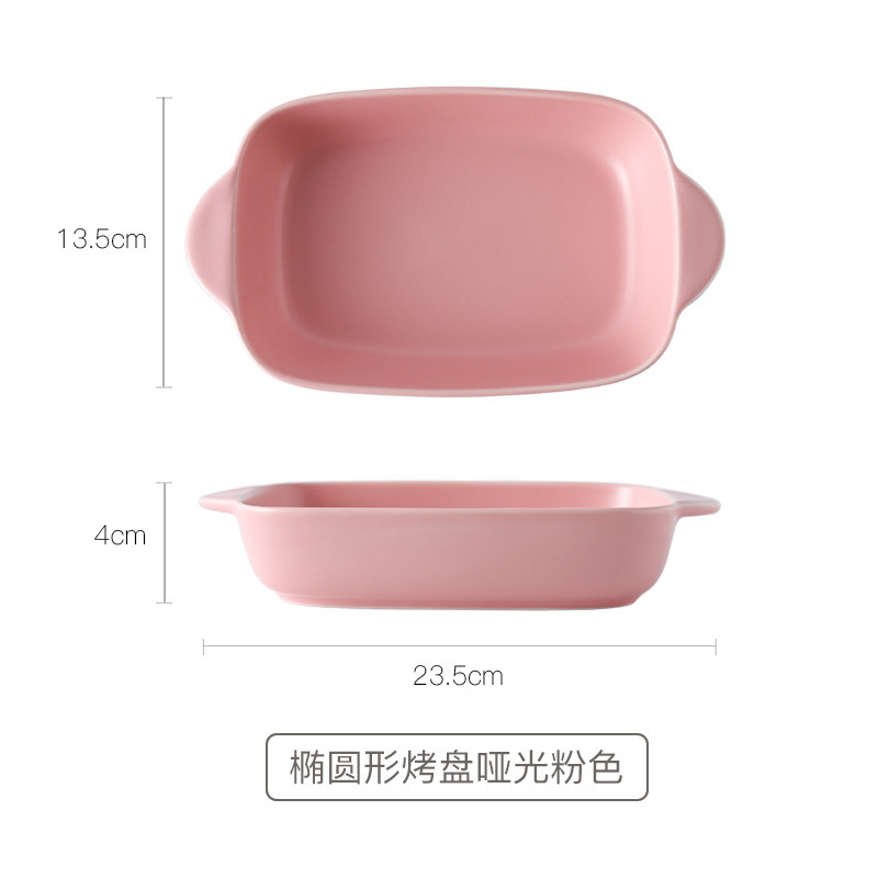 Set Of 3 Gray Gradient Rectangular Casserole Dish  Lasagna Pan Bakeware Set Ceramic Baking Dish