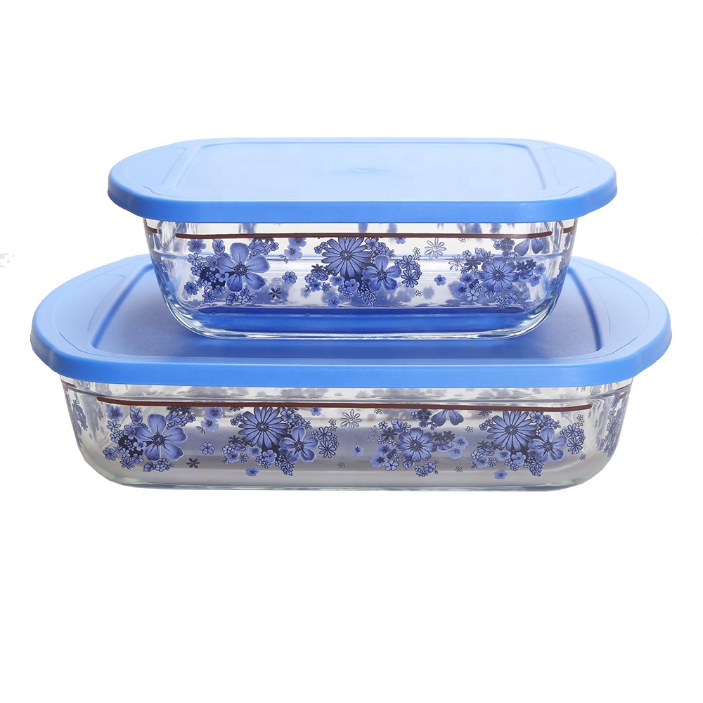 Oven safe glass cookware high borosilicate glass baking dishes plate