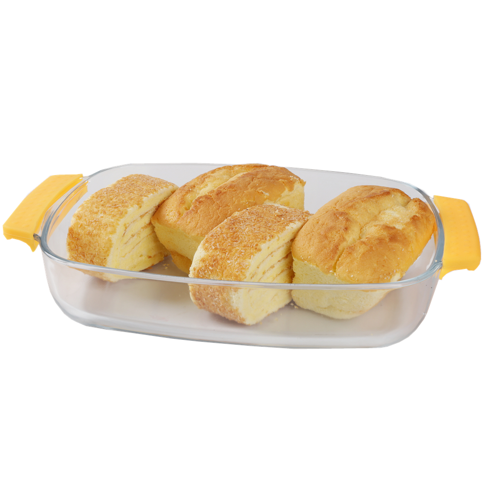 Oven Safe High Borosilicate Glass Plate Dish Loaf Baking Dish
