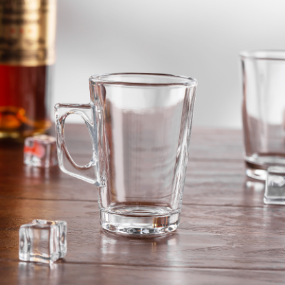 ized reusable blank tea cup clear glass milk coffee mug for hot water