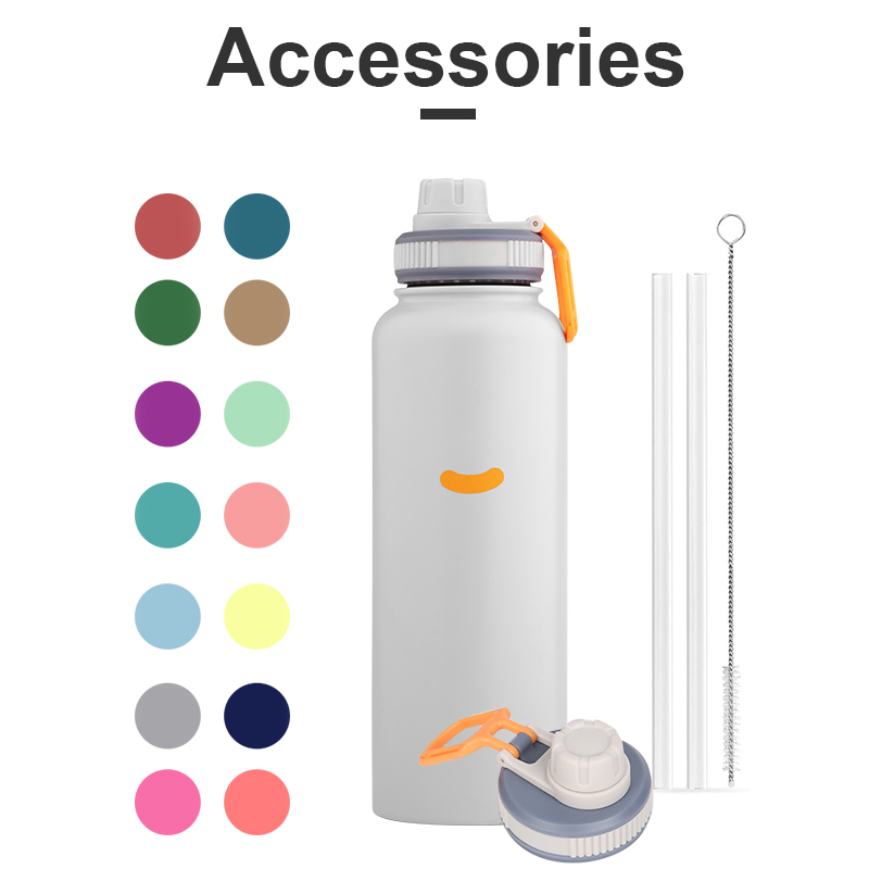 Insulated Stainless Steel Double Wall Vacuum Flask Sports Flask for Drinking Water with Enhanced Temperature Retention