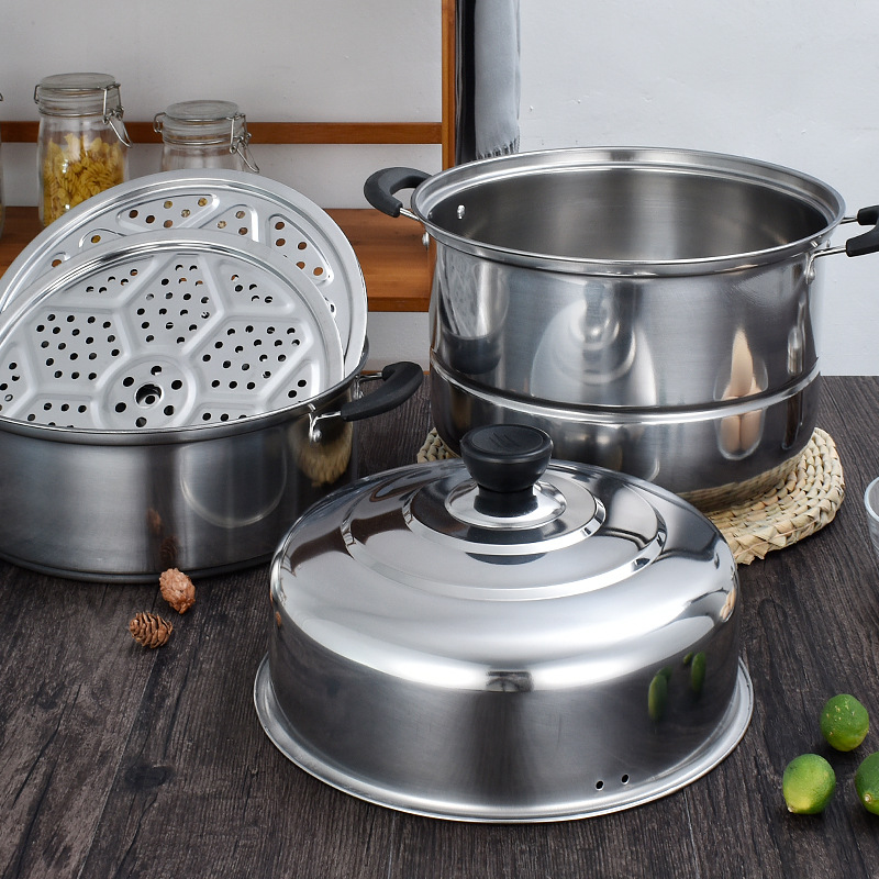 cooking pot cookware set 12pcs stainless steel cooking cookware pots and pans sets wok saucepan metal    safe pot