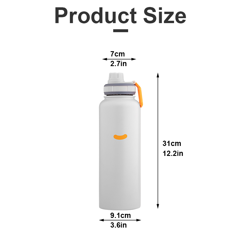 Insulated Stainless Steel Double Wall Vacuum Flask Sports Flask for Drinking Water with Enhanced Temperature Retention
