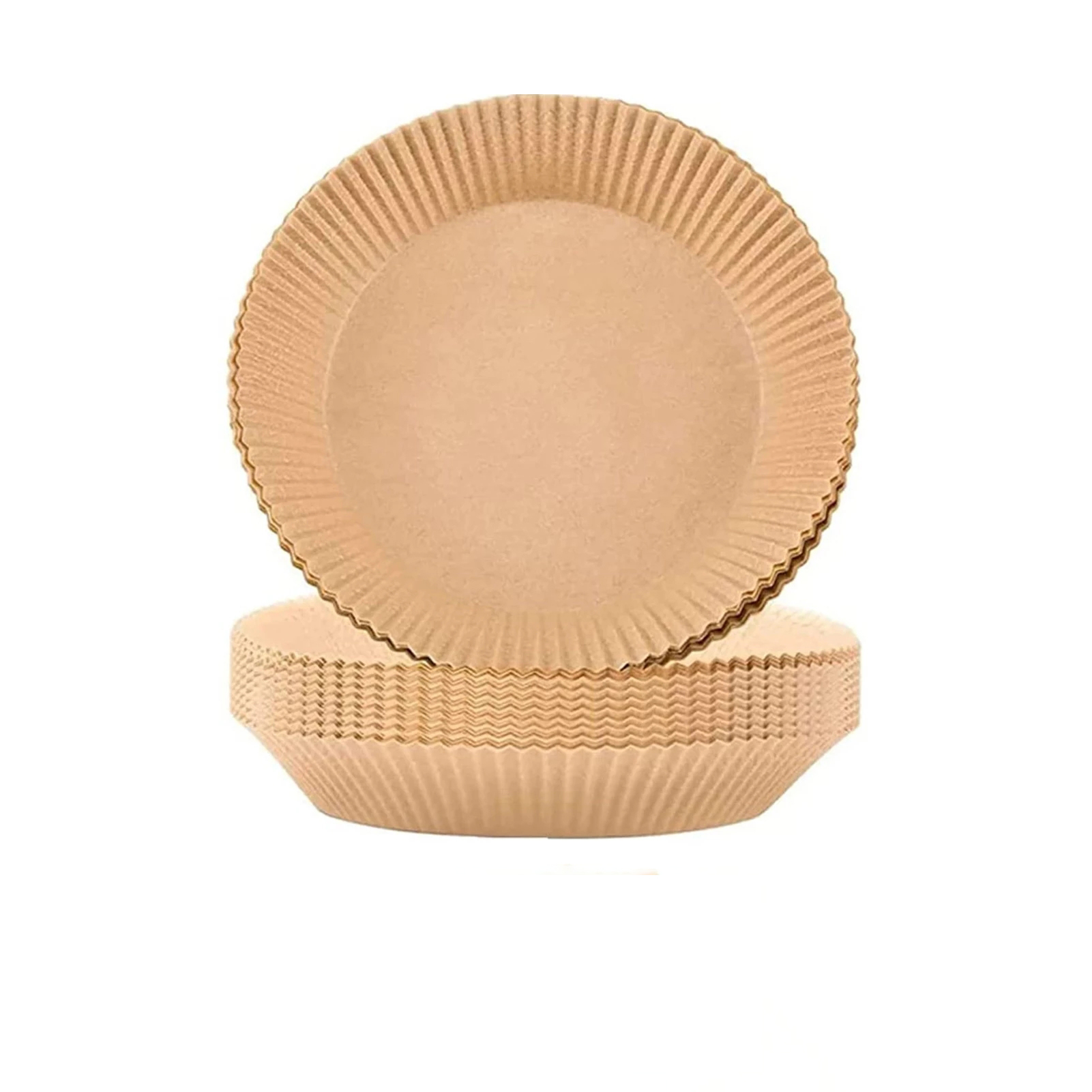 50pcs Air Fryer Disposable Paper Liner Non-Stick Mat Steamer Round Paper Baking Mats Kitchen AirFryer Baking Accessories