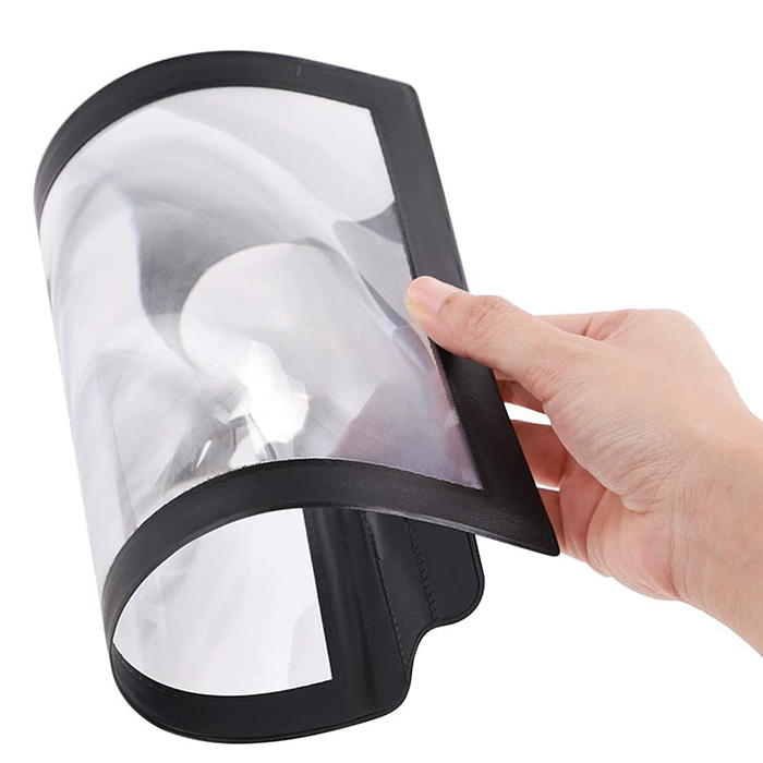 Full Page Large Sheet A4 3X Reading Paper Size PVC Plastic Flat Portable HD Hands Free Magnifying Glass Magnifier for El