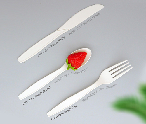 eco friendly biodegradable table wear new arrival 2022 take away container plastic food box compostable Corn Starch Uten