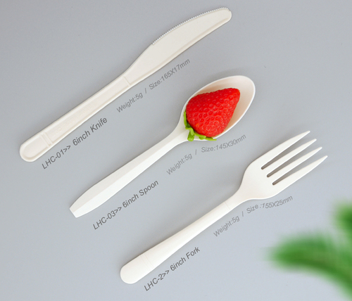 eco friendly biodegradable table wear new arrival 2022 take away container plastic food box compostable Corn Starch Uten