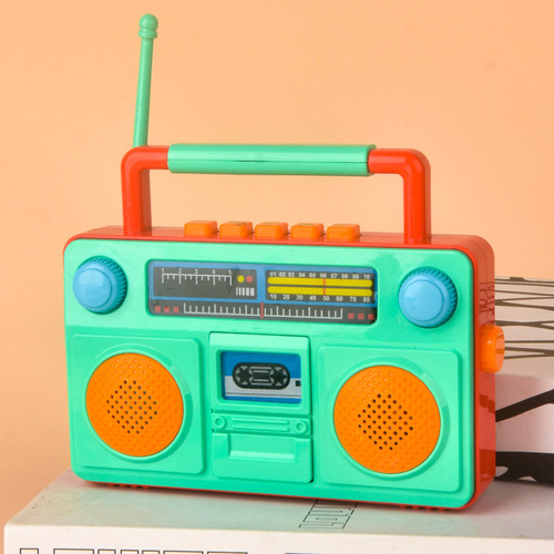 Early Education Machine Toys Radio Mini Record Music Player Tape Retro Recorder Classical Model Radio Baby Musical Toys