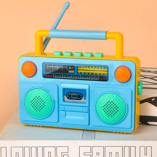 Early Education Machine Toys Radio Mini Record Music Player Tape Retro Recorder Classical Model Radio Baby Musical Toys