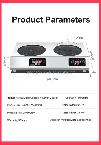 Induction cooker 2200w Commercial hotel Electric cooking plate induction oven cooker Cooktop