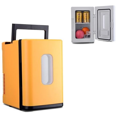  Portable 10L Makeup Fridge DC12V Small Refrigerator 10 Liter Hotel Car Mini Fridge Freezer