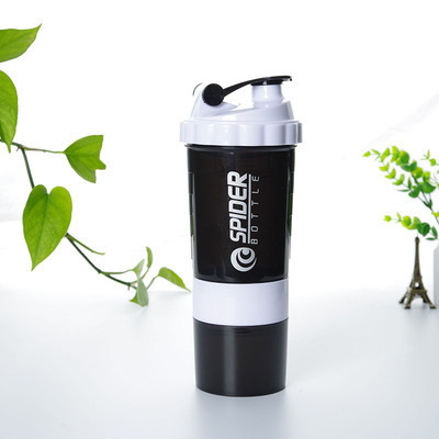Eco friendly Gym Outdoor Sports Bottle Leakproof Water Bottles Plastic Fitness Protein Shaker Bottle With Powder Box