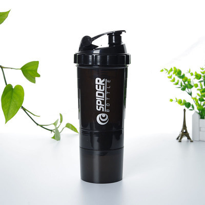 Eco friendly Gym Outdoor Sports Bottle Leakproof Water Bottles Plastic Fitness Protein Shaker Bottle With Powder Box