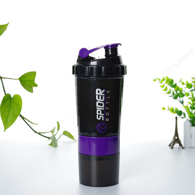 Eco friendly Gym Outdoor Sports Bottle Leakproof Water Bottles Plastic Fitness Protein Shaker Bottle With Powder Box