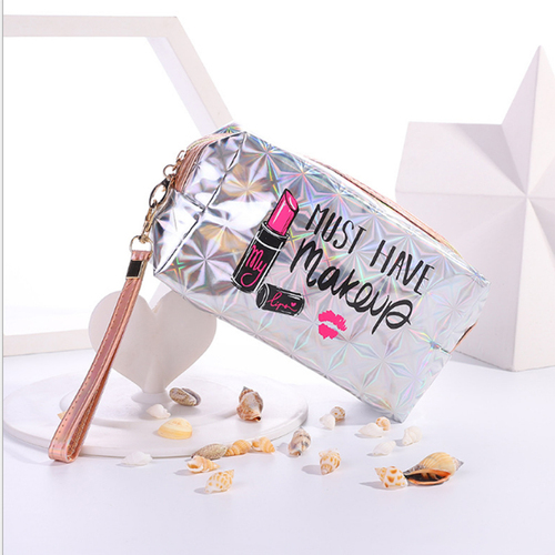 Luxury Lady Series Fashion Styling Professional Lip MakeUp organizer PVC Leather Cosmetic Pouch Toiletry Bag