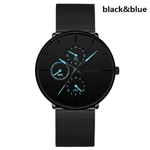 2021  Sale Men's Watches Simple Casual Stainless Steel Mesh Belt Quartz Watch For Men Fashion Sport Wristwatch Fo