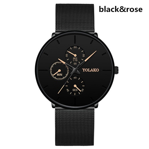 2021  Sale Men's Watches Simple Casual Stainless Steel Mesh Belt Quartz Watch For Men Fashion Sport Wristwatch Fo