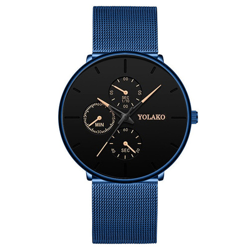 2021  Sale Men's Watches Simple Casual Stainless Steel Mesh Belt Quartz Watch For Men Fashion Sport Wristwatch Fo