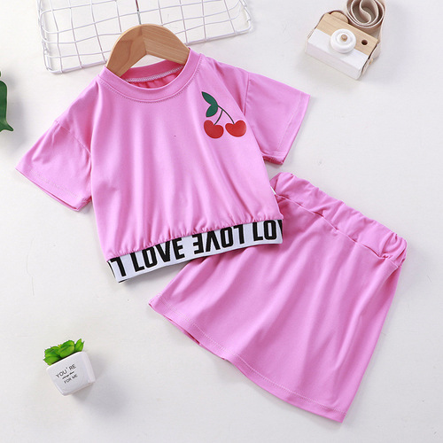 Baby Girls' Clothing Sets Summer Girls Clothes Set T-shirt+pants 2 pcs Kids Casual Suit Children Clothes 