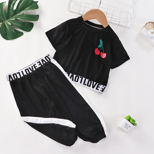 Baby Girls' Clothing Sets Summer Girls Clothes Set T-shirt+pants 2 pcs Kids Casual Suit Children Clothes 