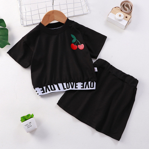 Baby Girls' Clothing Sets Summer Girls Clothes Set T-shirt+pants 2 pcs Kids Casual Suit Children Clothes 