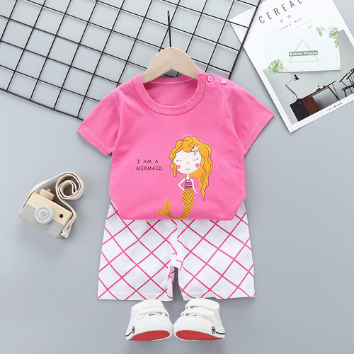 Outdoor Casual Suits for Children Cotton Soft Breathable Girls Playing Comfortable Baby Clothes Kids Clothing Drop