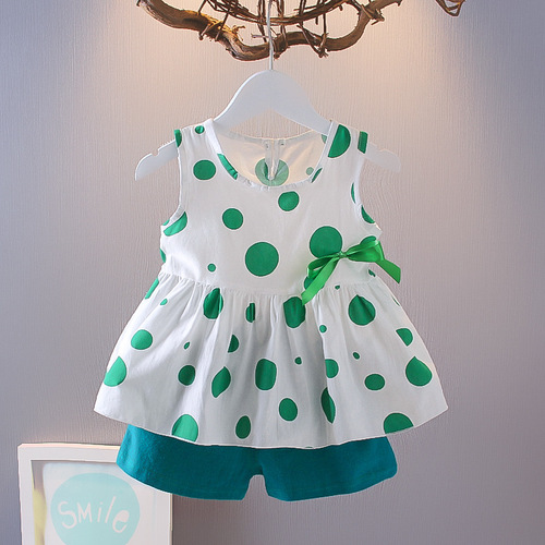 Summer Baby Girls' Clothing Sets Kids Two Piece Short Sleeve Top Skirts Kids Clothes for Girls