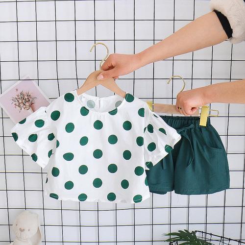 Summer Baby Girls' Clothing Sets Kids Two Piece Short Sleeve Top Skirts Kids Clothes for Girls