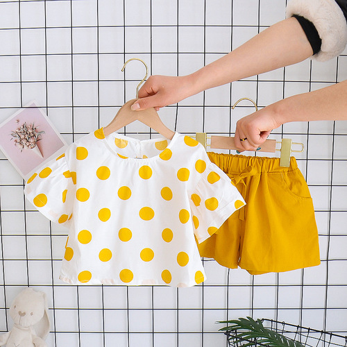 Summer Baby Girls' Clothing Sets Kids Two Piece Short Sleeve Top Skirts Kids Clothes for Girls