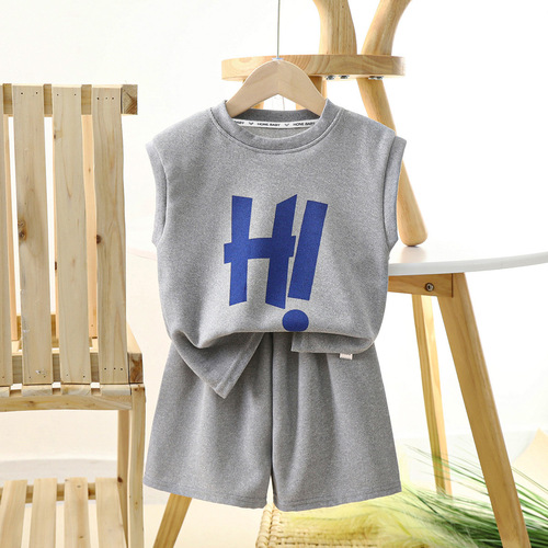 Baby Girl Boy Set Polyester Short Sleeve Shorts Outfit Newborn Clothing Set Boutique Street Wear Sleeping Wear