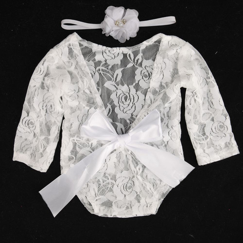 Baby Clothes Newborn Lace Bow Knot Photography Props Clothes Newborn Baby Clothes Set