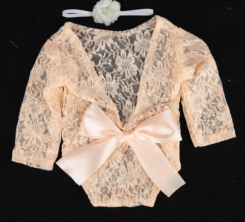 Baby Clothes Newborn Lace Bow Knot Photography Props Clothes Newborn Baby Clothes Set