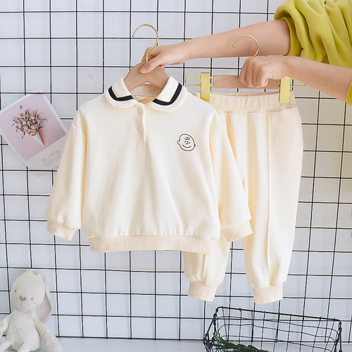 Spring Girl's Clothing Printed Floral Hoodie + Pants 2 Pieces Children's Clothing Suit