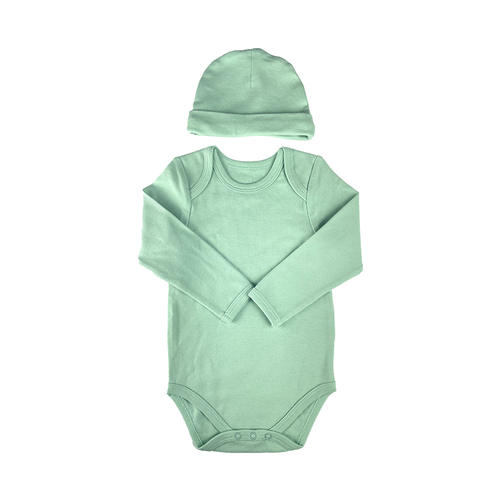 Support  4 Colors 100% Cotton Long-sleeved Summer Baby Clothing Rompers Set bodysuit With Cap