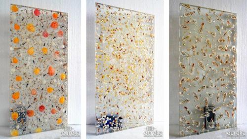  Design Sandwich Acrylic Resin Flower Ceiling Tiles / Laminate Ceiling Panel / Plastic Wood Grain Ceiling Panel