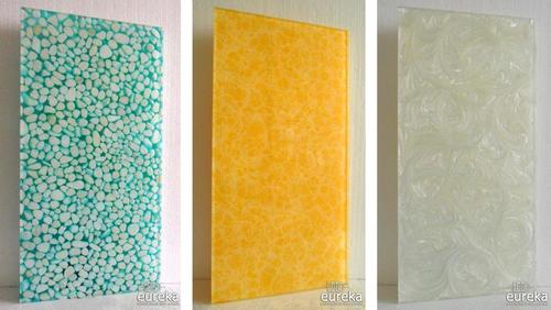  Design Sandwich Acrylic Resin Flower Ceiling Tiles / Laminate Ceiling Panel / Plastic Wood Grain Ceiling Panel